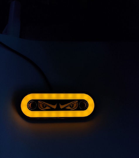 Neon Side Truck Volume Light Strobe Function Eyes 12v24v Orange