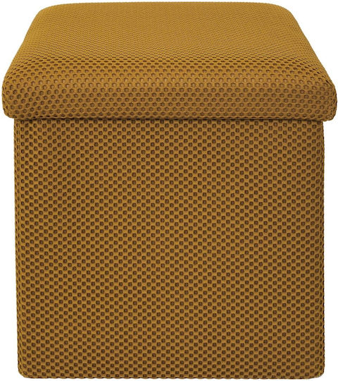 Scaune Camera de zi Cu spațiu de depozitare Tapițat cu Țesătură Yellow 38x38x38buc
