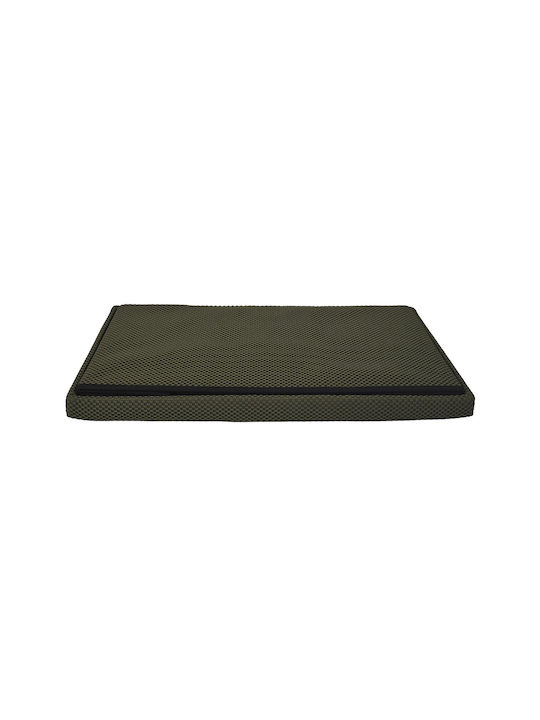 Bankhocker Mit Stauraum Stoff Khaki 76x38x38cm