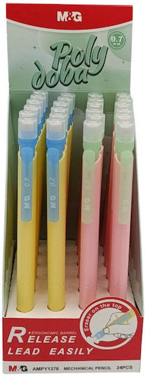 M&g Mechanical Pencil With Eraser 0.7mm 2 Colors 1 Piece