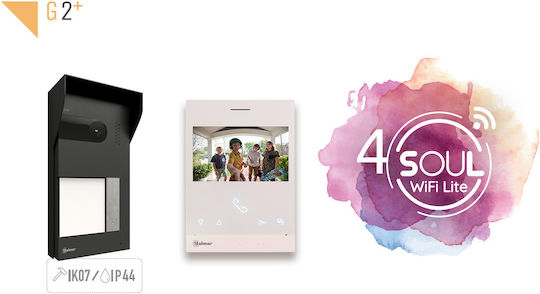 Golmar Kit Θυροτηλεόραση Soul Art4 Wifi S5110/art4wh 1 Διαμέρισμα 4"