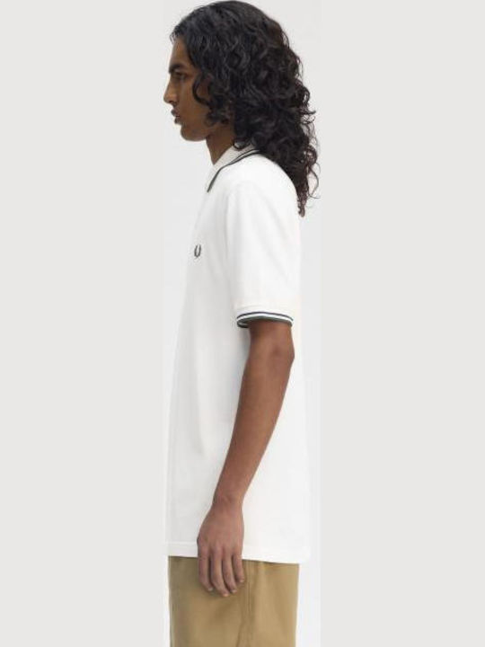 Herren Sportliche Kurzarm Polo Bluse Weiß