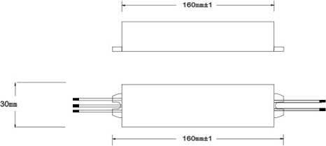 Baris Light LED-Netzteil Ip67 10W 12V 100-264VAC 116x30x20mm W6011001-109