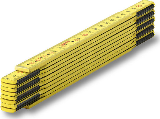 Sola Wooden Folding Ruler Yellow 2m 53020201