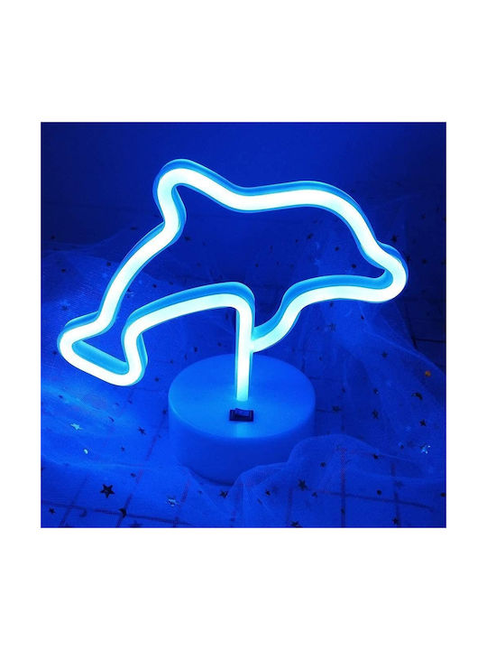 Decorative Light Dolphin Base Light Neon Multicolour