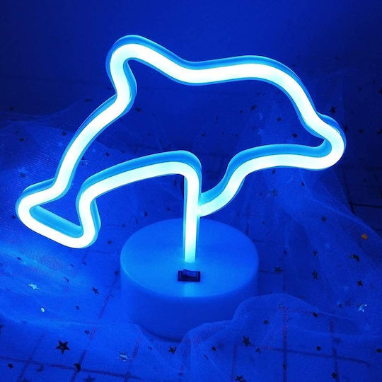 Decorative Light Dolphin Base Light Neon Multicolour Decorative Light Dolphin Base Light Neon Multicolour