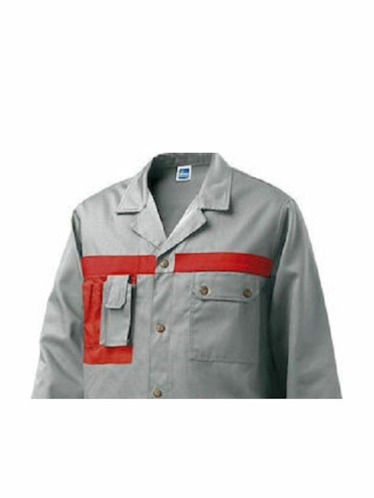 Ρομπα Εργασιας Siggi Danubio Coat Γκρι-κοκκινο