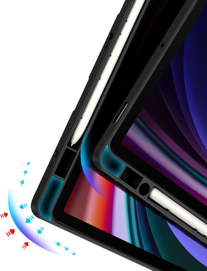 Dux Ducis Magi Back Cover Ανθεκτική Μαύρη (Samsung Galaxy Tab S10 FE, S9, S9 FE)