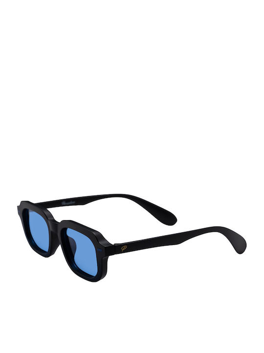 Bruno Unisex Sunglasses with Black Frame and Blue Lens SZ 3206 C3
