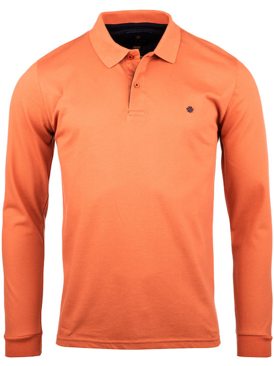 Polo Bluză cu mânecă lungă Terracotta