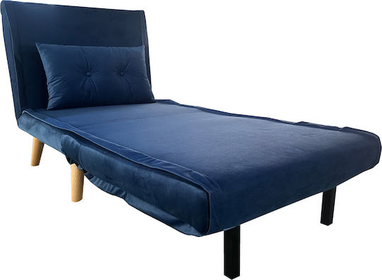 Armchair Bed Blue 77x80x79cm