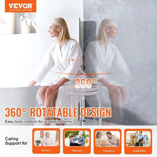 Vevor Κάθισμα Μπάνιου 32x32x48.5cm QTLYZYYXFSLHE5HTXV0