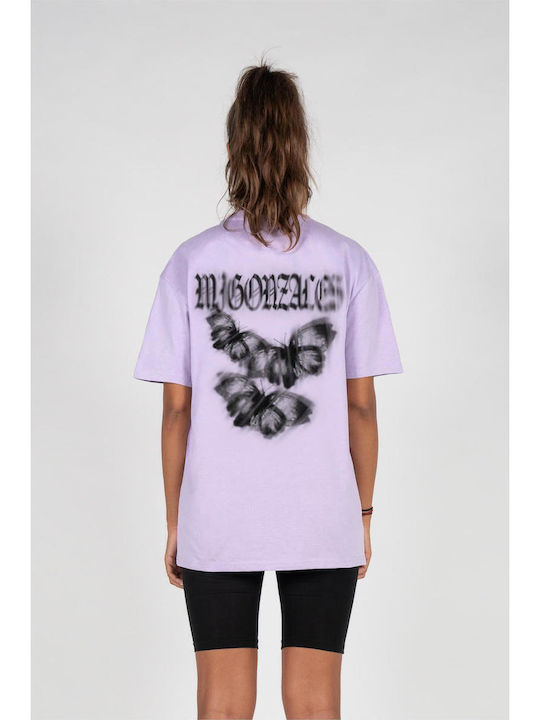 Mj Gonzales Mjg Heavy Oversized Tee Ladies Fearless Flight Lilac Fw24 Mjg11934-00145