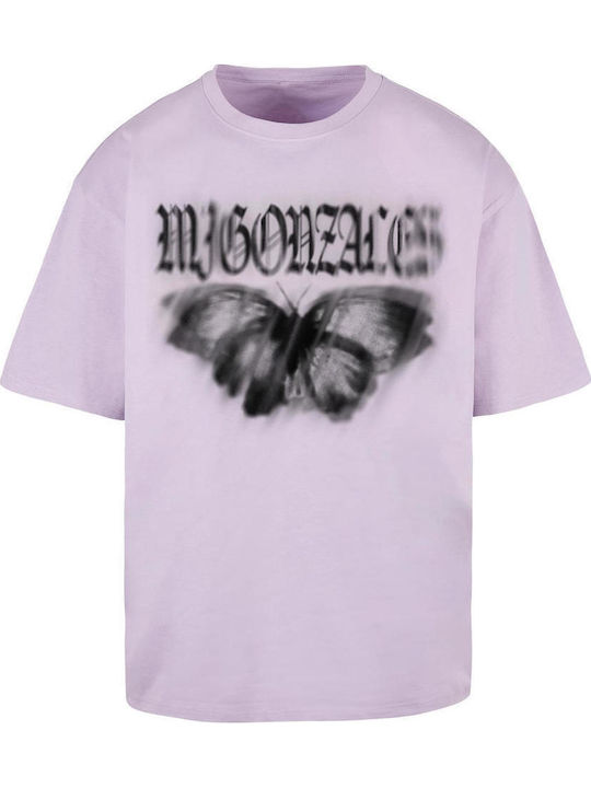 Mj Gonzales Mjg Heavy Oversized Tee Ladies Butterfly Illusion Lilac Fw24 Mjg11916-00145