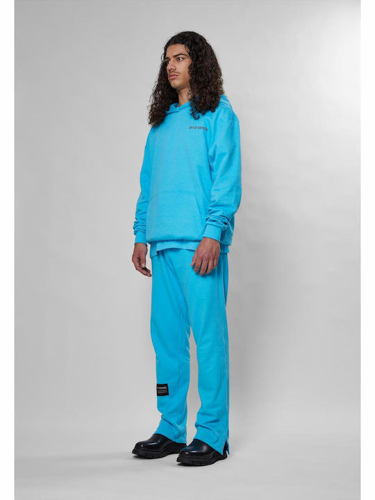Sweatshirt with Hood Aqua
