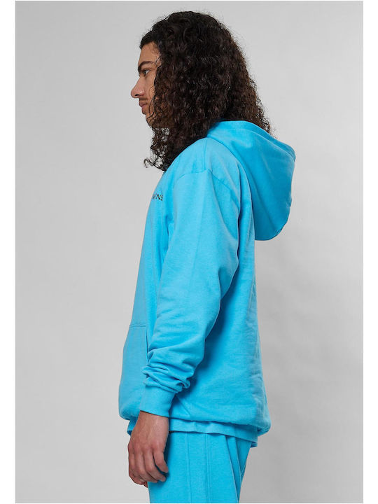 Sweatshirt with Hood Aqua