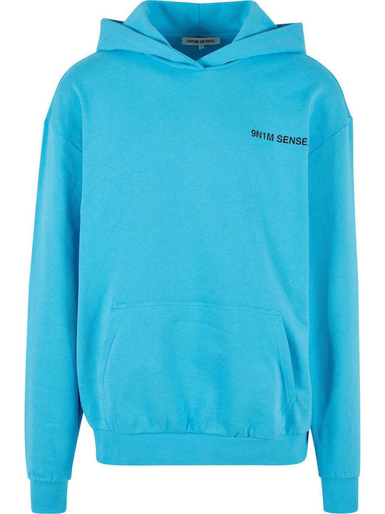 Sweatshirt with Hood Aqua