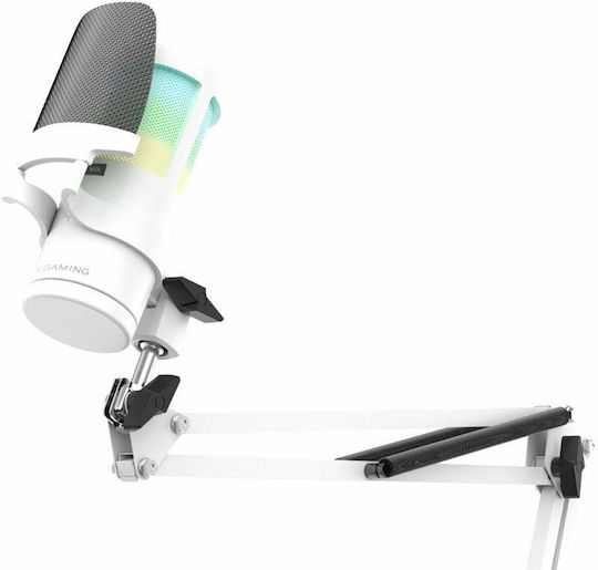 MMICSCW Μικρόφωνο USB Shock Mounted σε Λευκό Χρώμα