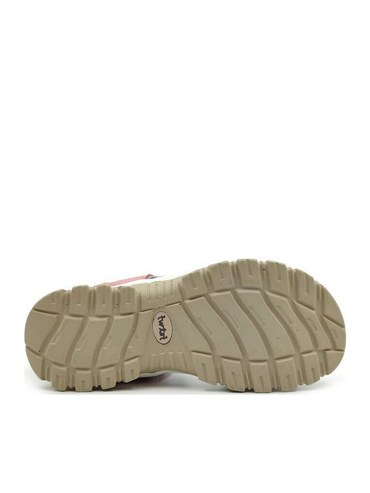Δερμάτινα Γυναικεία Ανατομικά Σανδάλια Sporty Multi Grey