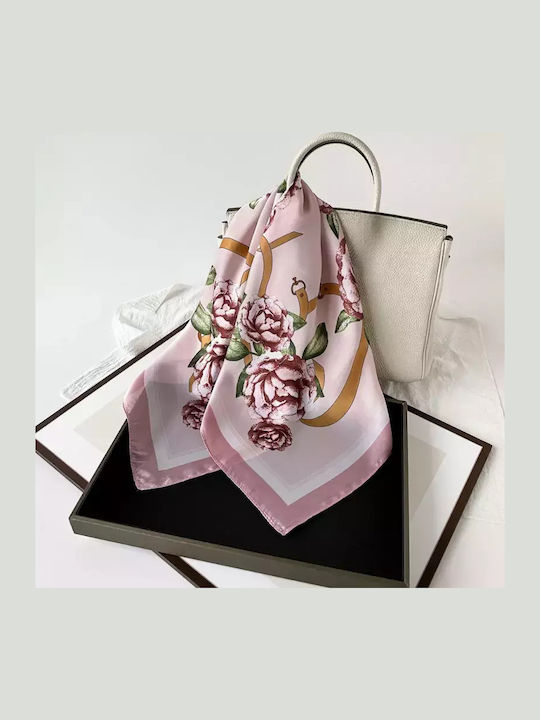 Queen Damen Schals & Stolen Damen Seidenschal Design Rosen Rosa