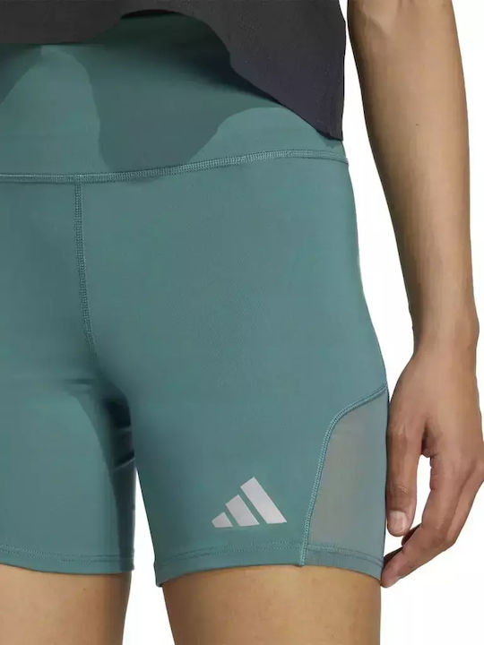 Leggings Pentru Alergare Colanți Scurți Turcoaz