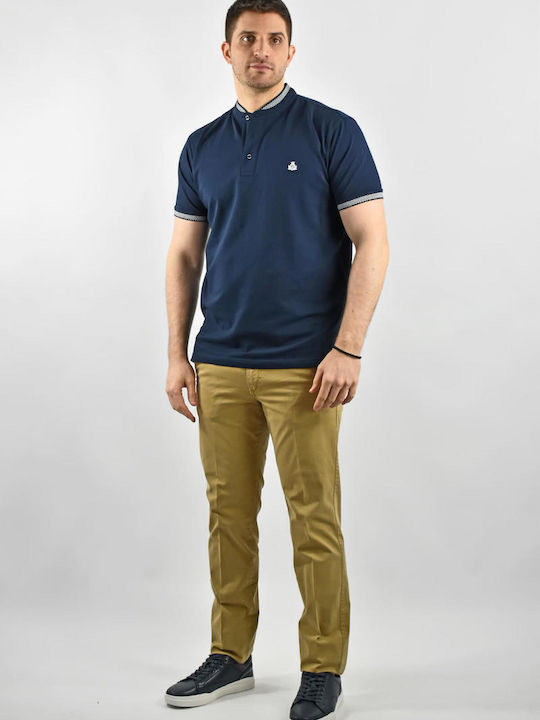 Short Sleeve Blue Blouse