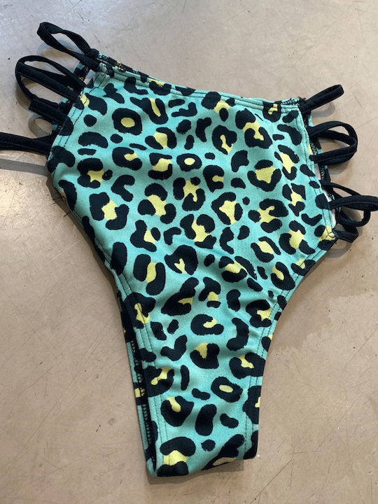 Bikini Slip Ψηλόμεσο Animal Print