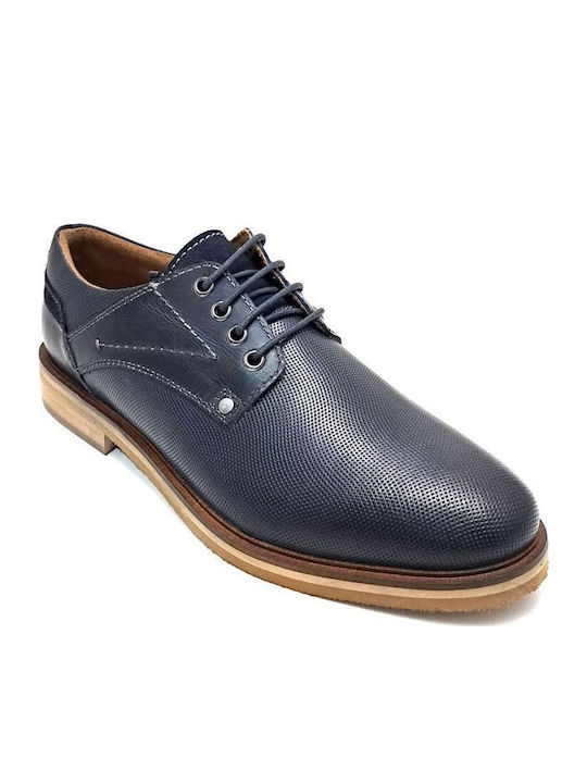 Leder Herren Mokassins in Blau Farbe