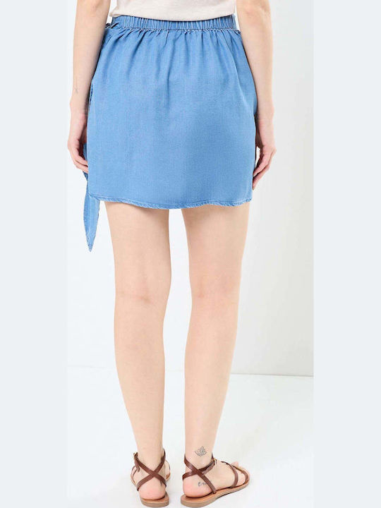 Mini Skirt Envelope Medium Blue Denim