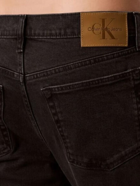 Men's Jeans Pants with Slim Tapered Fit Black