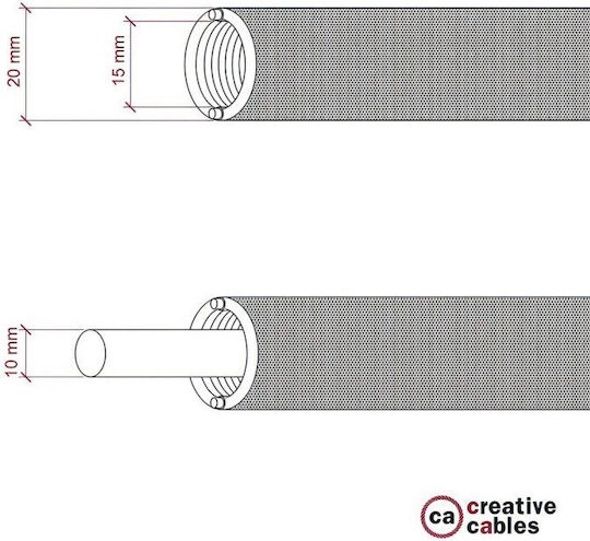 Creative Cables Electrical Conduit made of Plastic 1m NG20RN02