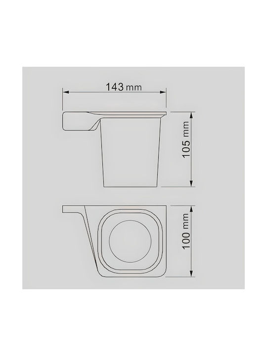 Inter Ceramic Getränkehalter Gray 6988354251948
