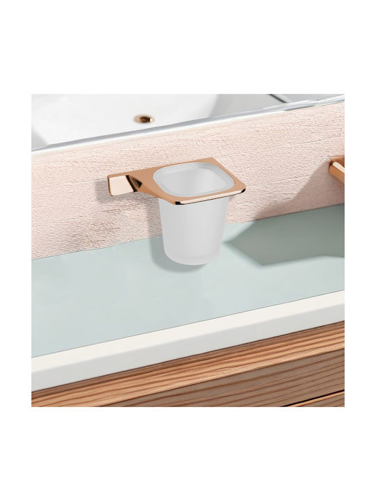 Inter Ceramic Ποτηροθήκη Ροζ Χρυσή 6988354252105