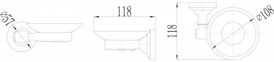 Inter Ceramic Σαπουνοθήκη Μπρονζέ 6988354219429