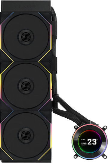 Lian Li Hydroshift II LCD-C 360CL Охлаждане AIO CPU с 3 вентилатора 120mm и RGB осветление