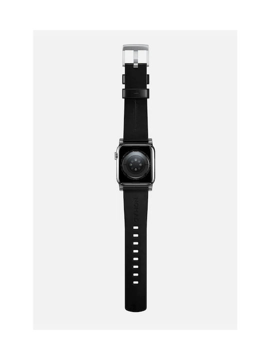 Nomad Armband Leder Schwarz (Apple Watch 46mm/49mm, Apple)