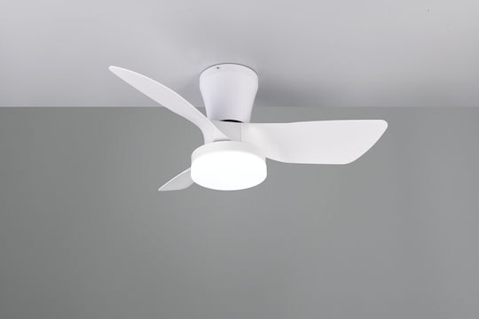 Trio Lighting 76cm Ceiling Fan with Light Fixture White