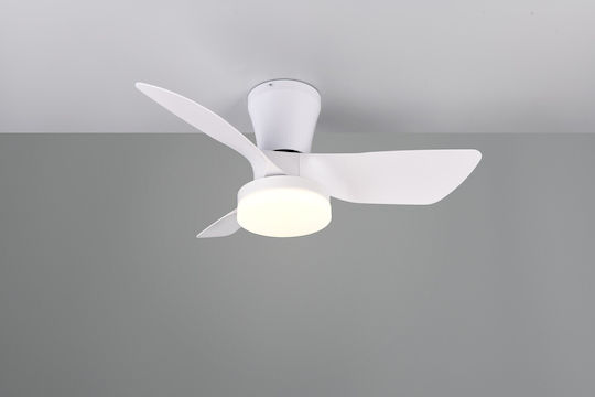Trio Lighting 76cm Ceiling Fan with Light Fixture White