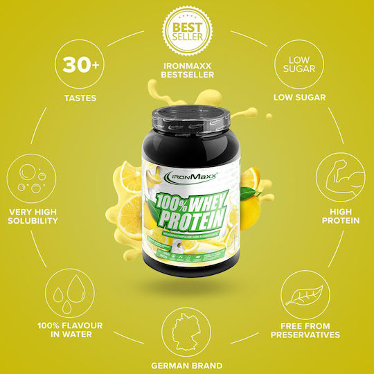 IronMaxx 100% Whey Protein Whey with Flavor Lemon Yoghurt 900gr