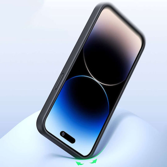 Ugreen Back Cover Σιλικόνης Σετ με Τζαμάκι Μαύρο (iPhone 14 Pro)