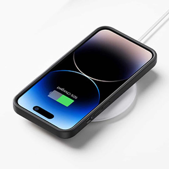 Ugreen Back Cover Σιλικόνης Σετ με Τζαμάκι Μαύρο (iPhone 14 Pro)