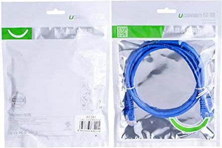 Cablu Patch UTP Ugreen Cat6 Nucleu de Cupru Viteză Maximă 1 Gbps 10m Albastru "11205" Include TVA 0.06 Lei 6957303882052