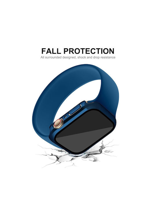 Enkay Plastikhülle in Blau Farbe für Apple Watch Series 7, 8, 9 - 41mm Enkay Plastikhülle in Blau Farbe für Apple Watch Series 7, 8, 9 - 41mm