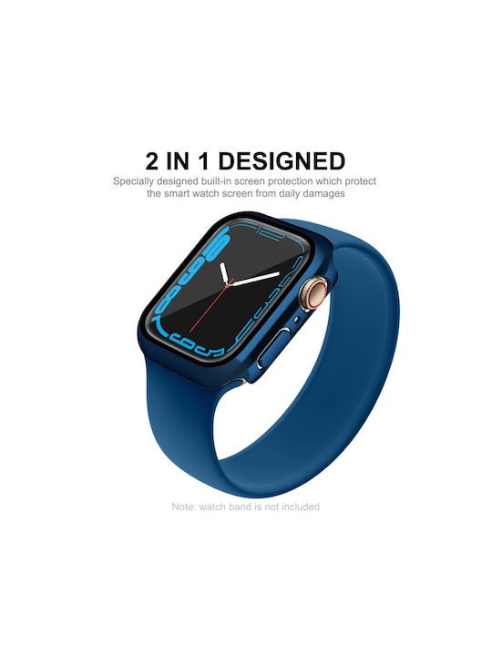 Enkay Πλαστική Θήκη σε Μπλε χρώμα για Apple Watch Series 7, 8, 9 - 41mm