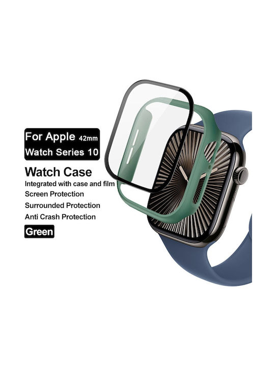 Imak Пластмасов Калъф в Зелен цвят за Apple Watch Series 10, 46 мм