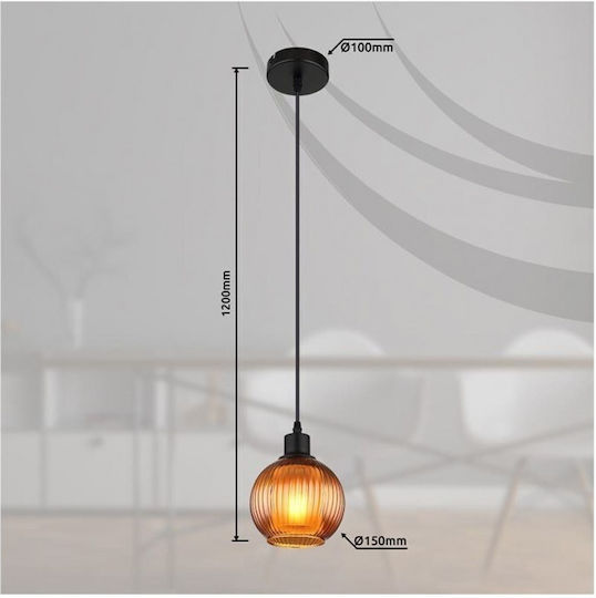 Globo Lighting Lustră Turcoaz cu Dulie E27 15x15x120cm.