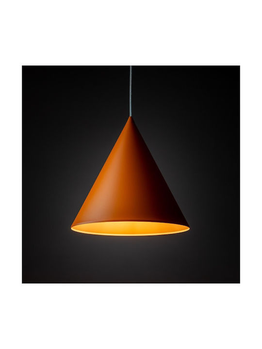 TK Lighting Κρεμαστό Φωτιστικό Πορτοκαλί με Ντουί E27