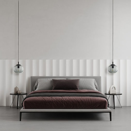 TK Lighting Κρεμαστό Φωτιστικό Γκρι με Ντουί E27 20x20εκ.