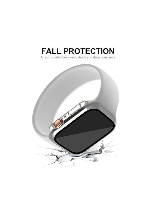 Enkay Tragbare Hülle Für Apple Watch Series 7 8 9 - 41mm Silbern Enkay Tragbare Hülle Für Apple Watch Series 7 8 9 - 41mm Silbern