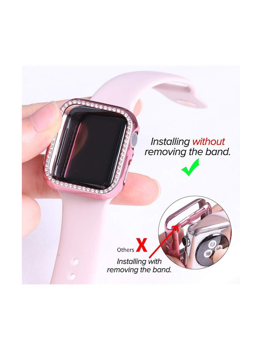 Apple Watch Series 7 8 9 41mm Enkay Θήκη Προστασία Οθόνης Pink